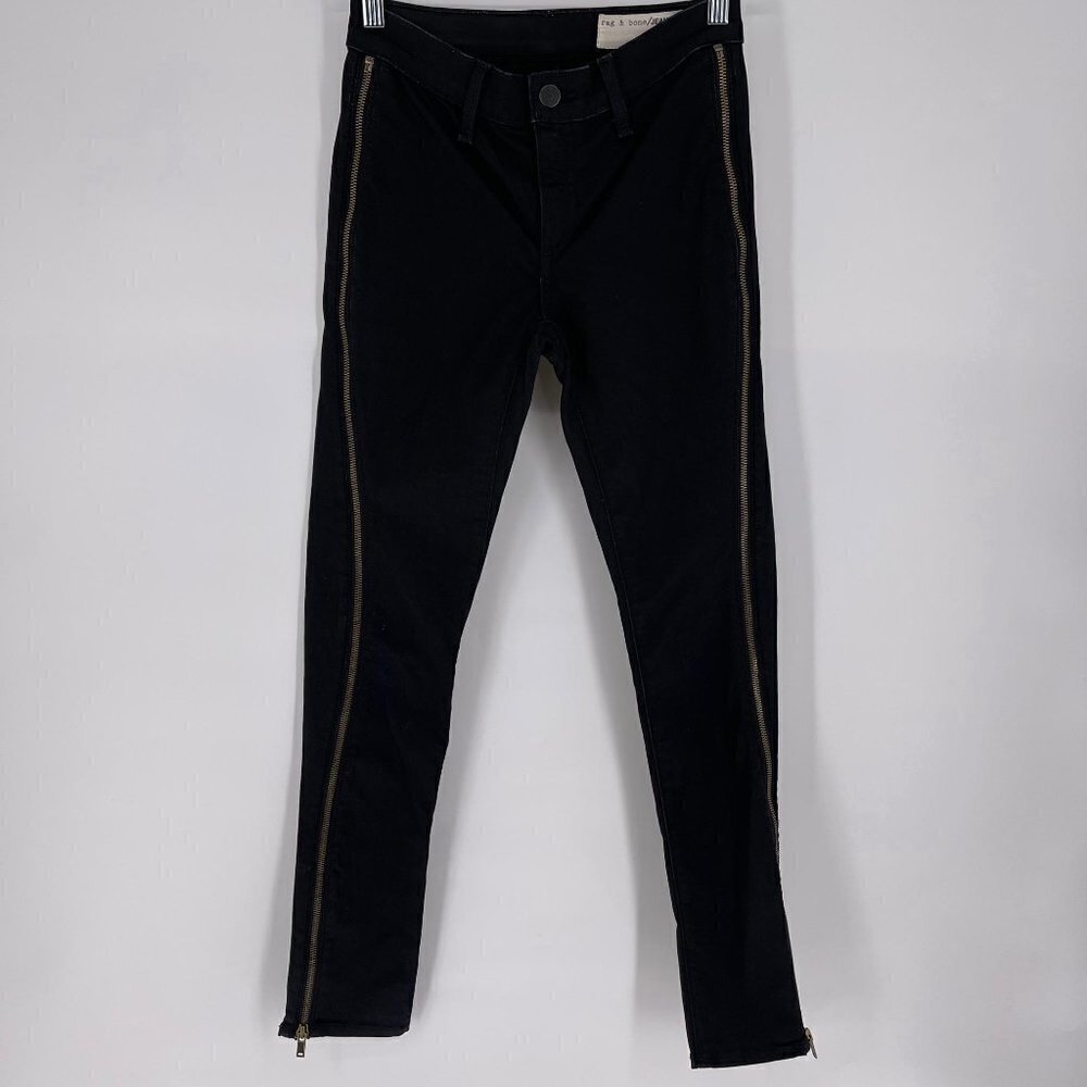 Rag & Bone Midnight Scuba Side Zip Jeans